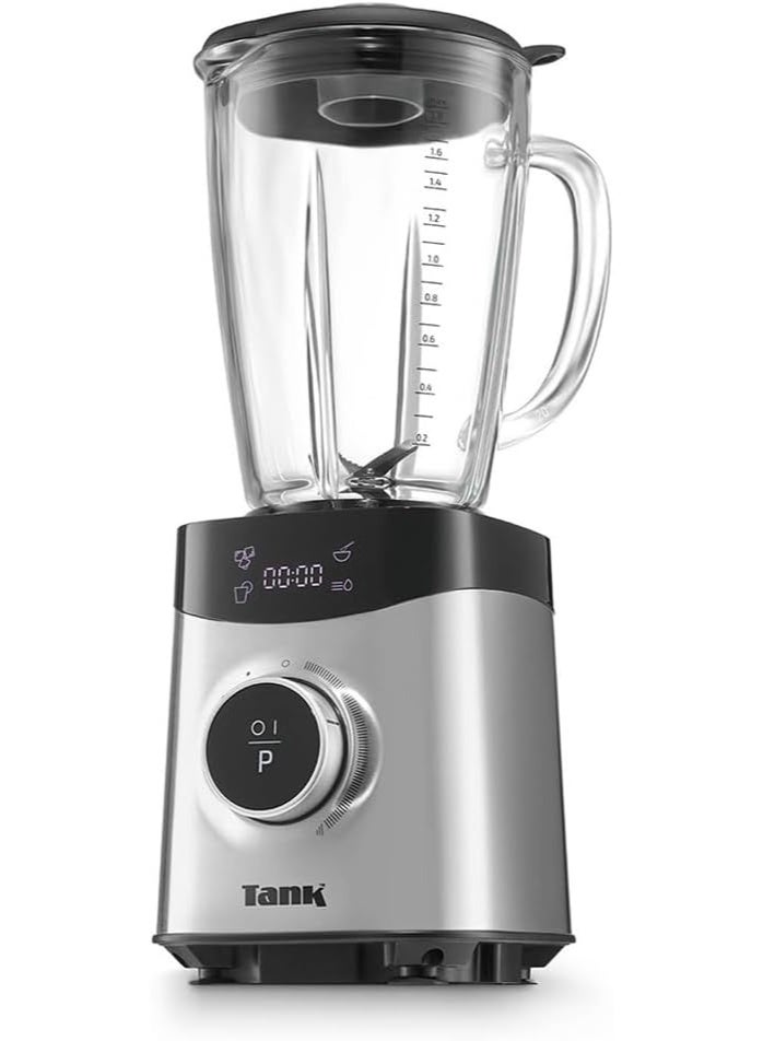 Tank Smart Blender , 1.8L Glass Jug, with Digital Display Pannel, 4 Preset Programms, 1500 Watts, YB-S09 - Image 2